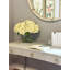 Hydrangea Bouquet In Bubble Glass Vase-1646217688