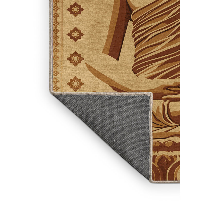 Tapis moelleux moelleux d'inspiration marocaine Somerset, 3 X 5