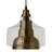 7"W Martin Brushed Brass Bell-Shaped Pendant Light