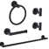 5 - Piece Bathroom Hardware Set Towel Bar Set with Toilet Paper Holder Towel Ring and Towel Hooks