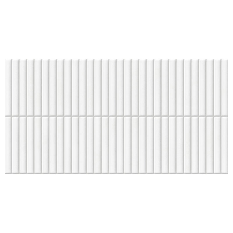 Spanish Lingot Porcelain 12"x 24"x 9mm Wall Tile Case (5 PCS, 10.76 Sq. Ft.), White