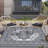 Outdoor Waterproof Plastic Straw Rug,Country Vintage Floral Carpet for RV,Patio,Backyard-344702441