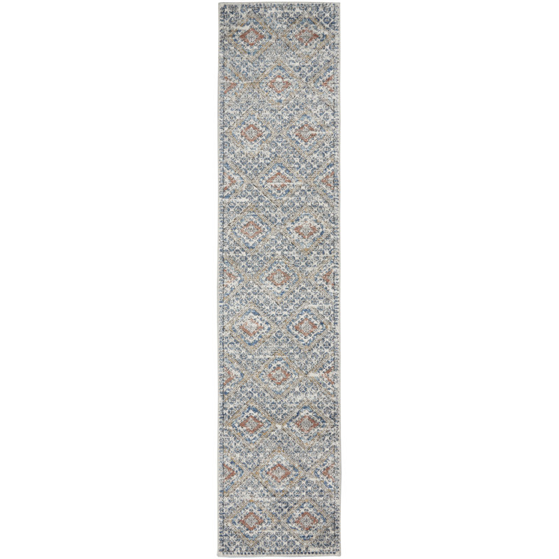 Tapis beige Freeda, Tapis de couloir 2 pi 2 po x 10 pi