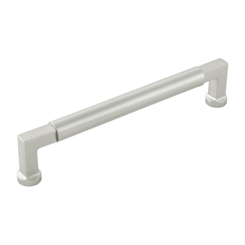 Parkview Collection Handle Pull - 6-5/16" Center to Center Cabinet Pull Satin Nickel - Transitional Hardware for Drawers & Cabinets