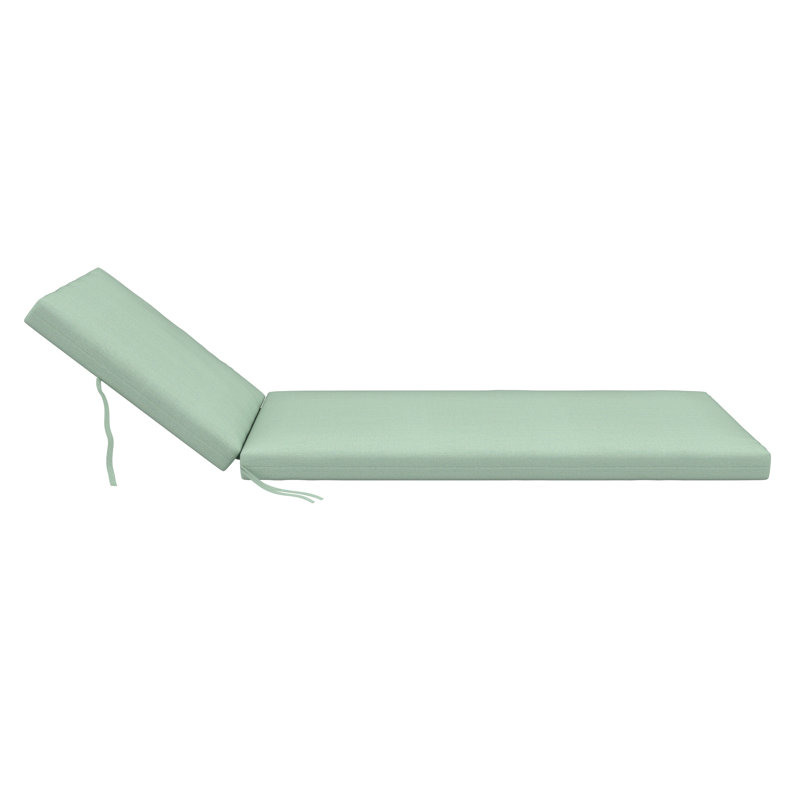 Outdoor Sunbrella® Chaise Lounge Cushion, Canvas Spa Sunbrella® Canvas, 23" x 29"/25" x 47" 