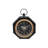 Bold & Eclectic Modern Analogue Quartz Movement / Crystal Tabletop Clock with Alarm in Dark Brown