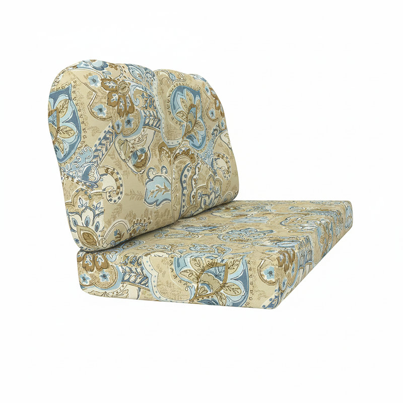 Coussin de remplacement pour causeuse d'extérieur Sunbrella, Cachemire minéral Sausalito