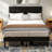 Upholstered Platform Bed Frame-553144668-553144667