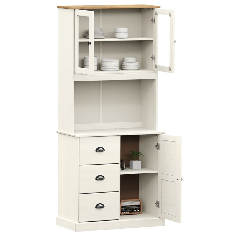 Jetmore 175cm Kitchen Pantry, White
