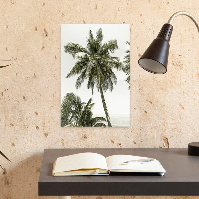 Impression sur toile de palmier tropical, 18" H x 12" W
