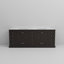 Meuble-lavabo double 84 po X P 22 po D, avec plateau en marbre de Carrare-117844118