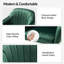Chaise de travail en velours Adan-851133859