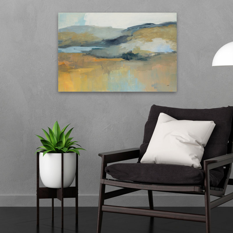 Art abstrait et noir plié, H 16 po x l 24 po