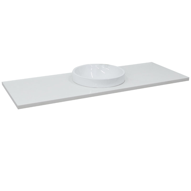 Plateau de meuble-lavabo simple 61 po avec lavabo
