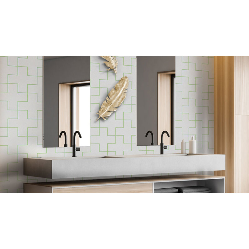 Shape 7.48 in. x 7.48 in. Ceramic and Porcelain Tile, Ultra White