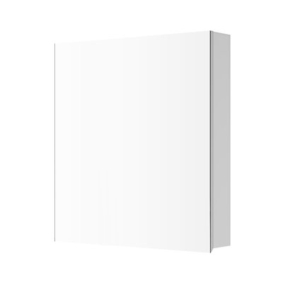 24''x26'' Bathroom Medicine Cabinet, Beveled Mirror, Right Door Opening, Spacious Interior, Engineered Wood, Clear Hd Quiet Hinges, White Cabinet With Mirror - Large Storage Area, Finish
