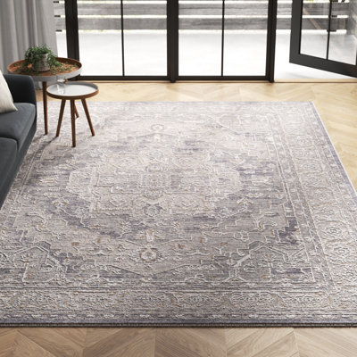 Tapis bleu / gris Conlan
