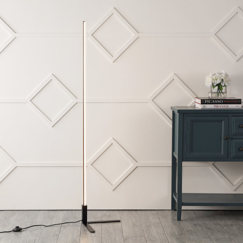 Potts 60.5'' LED Novelty Floor Lamp, Black