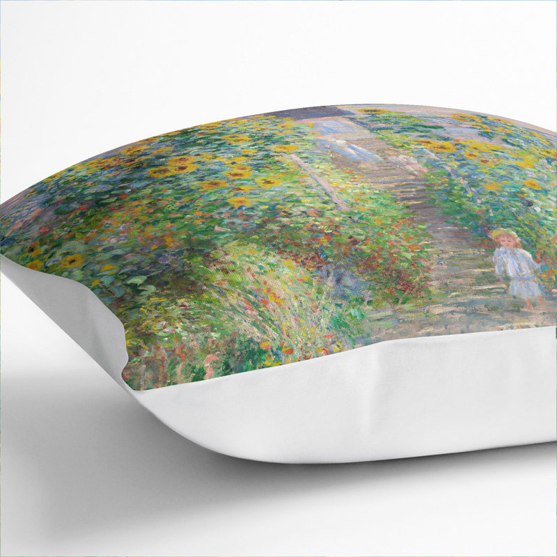 Square Throw Cushion, 40cm H x 40cm W x 15cm D, White