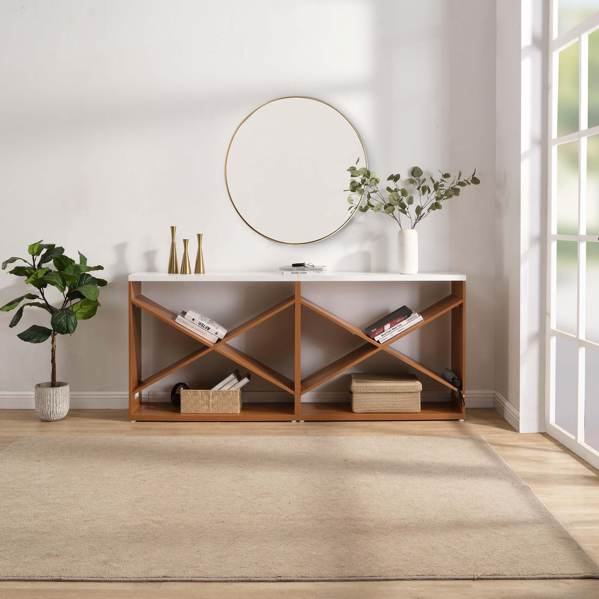 Wayfair Console Ebern Designs 70.87 inch Farmhouse Console Table - Wayfair Canada