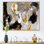 Or et vagues de marbre noir I - peinture sur toile