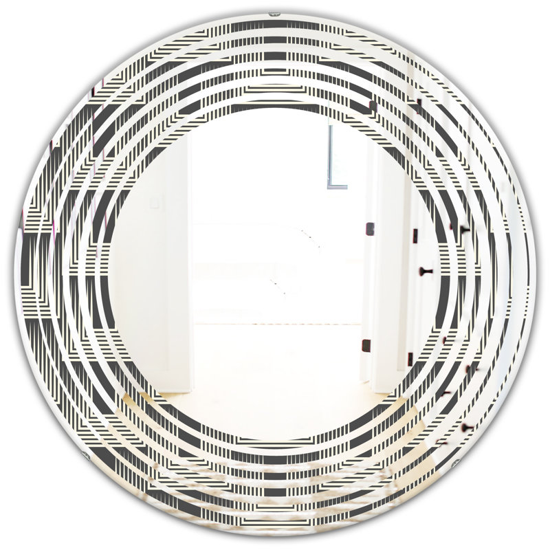 Miroir mural Wave Mimimal Design I, H 23,6 po x l 23,6 po