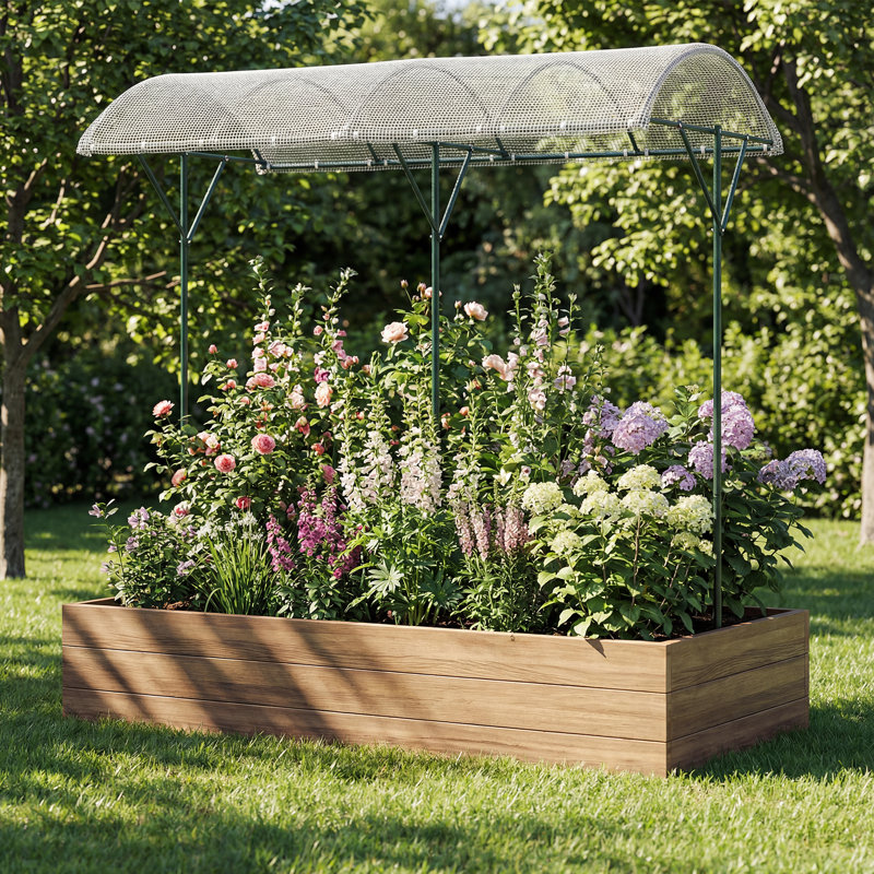 246cm H x 197cm W Metal Arched Trellis