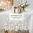 White Lace Table Runner with Elegant Cutwork Embroidery for Dining Table and Tabletop Christmas Decor
