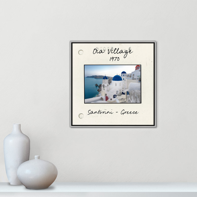 Santorini Grèce - reproduction du lever du soleil par Danita Delmont, H 25,5 po x l 25,5 po x P 2 po