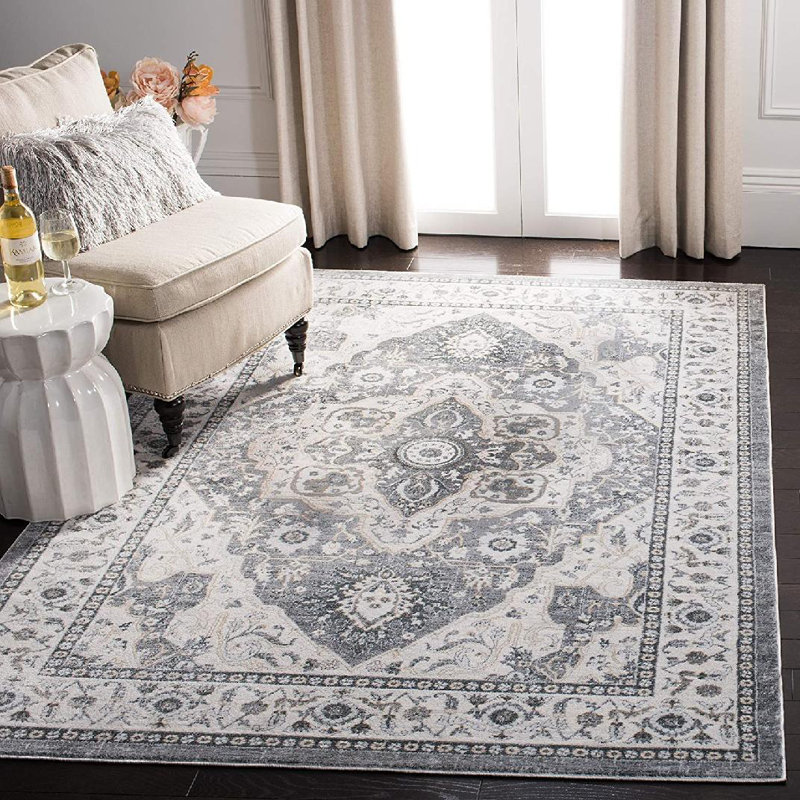 Aaysha Performance Oriental Rug, Square 6'7"