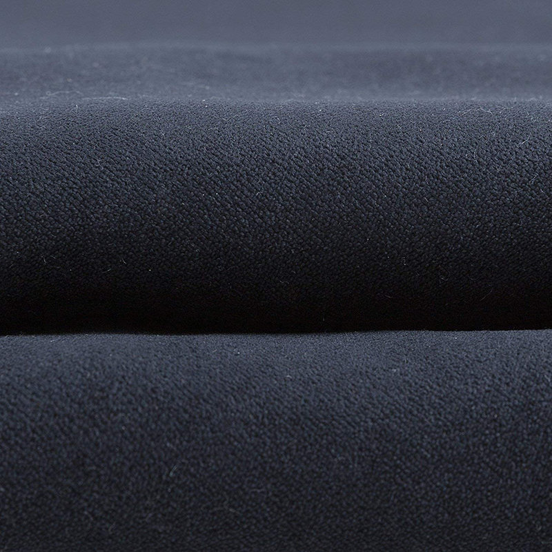 Emma-Louise Velvet Solid Colour Bedspread with Pillow Shams Included, Black