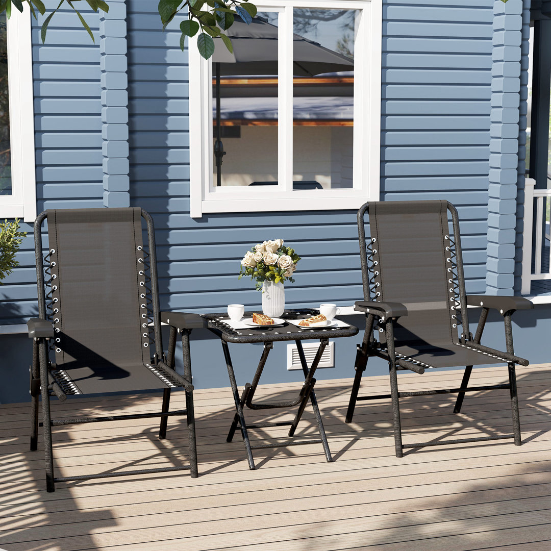 3 - Piece 2 - Person 50Cm L Outdoor Bistro Set