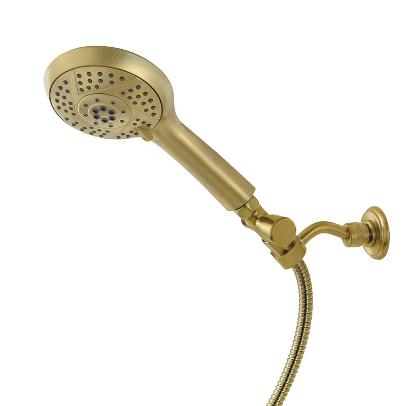 Kingston Brass Vilbosch Multi-Function Hand Shower Kit, Brushed Brass