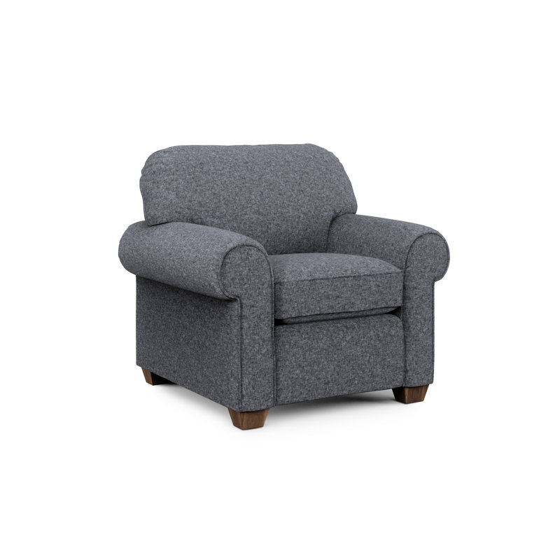 Tobias Chair & Ottoman, Indigo Blue