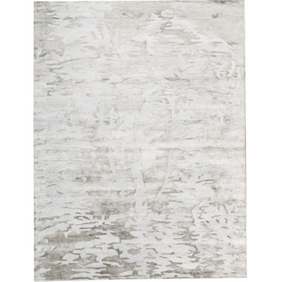 Trenton Abstract Area Rug in Light Gray