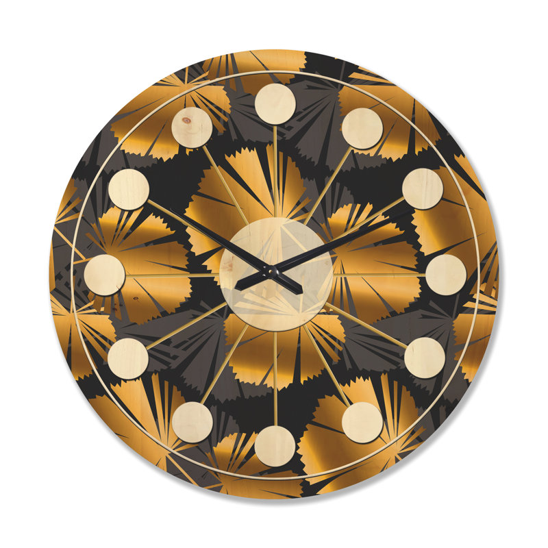 Horloge murale Palm Leaves III, Grand