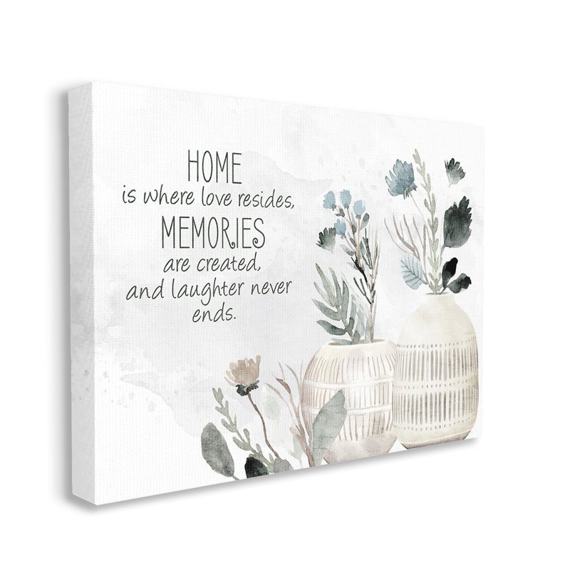 «Floral Where Love Resides» par Kim Allen, H 30 po x l 40 po x P 1,5 po, Toile tendue