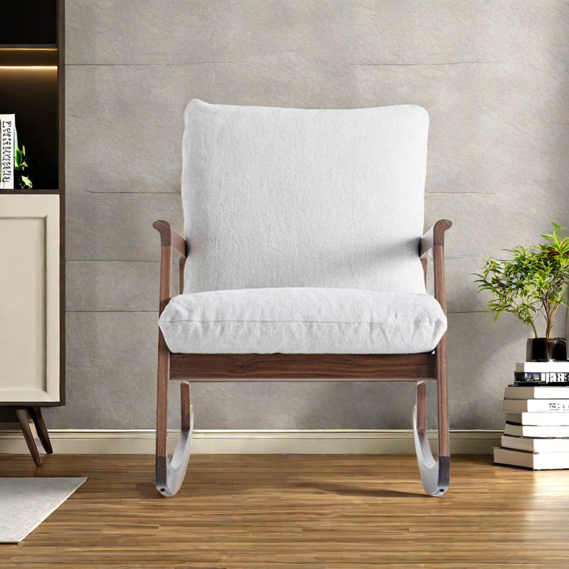 High quality solid wood rocking chair, Off-White