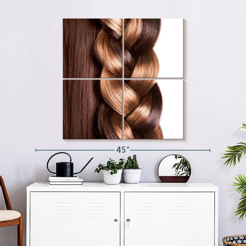 Hair Braid, 32" H x 32" W
