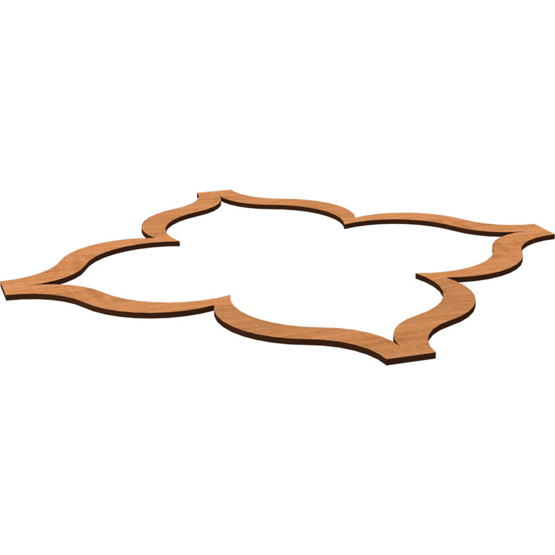 Charpente de plafond décorative May, Cerisier, H 66,83 po x l 66,83 po x P 0,375 po