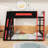 Bunk Bed With Desk, Storage Shelves USB And LED Light-1471701996-1471701994