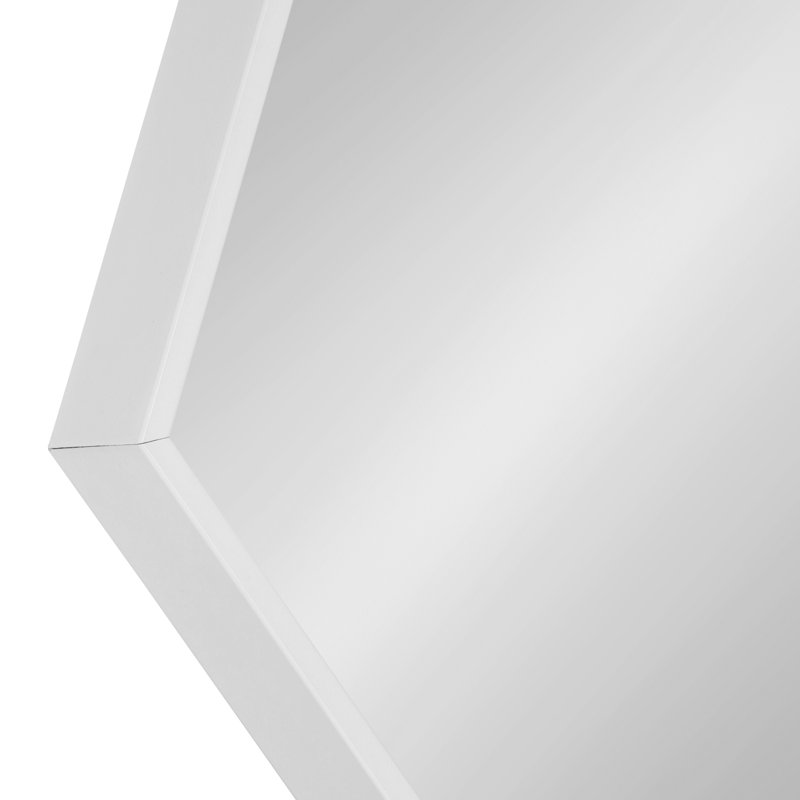 Miroir décoratif Logsdon, Blanc, 30,98 po x 22,05 po