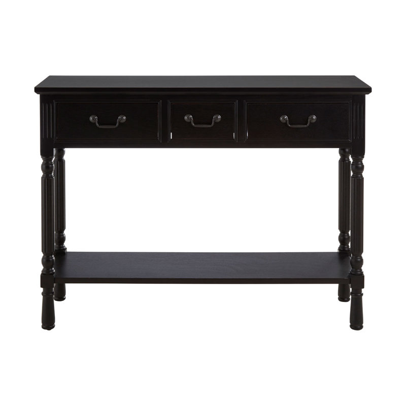 Nathen 106cm Console Table, Vintage Black