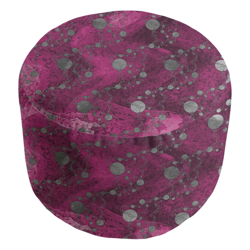 Repose-pieds Avicia, Bourgogne / rose fluo