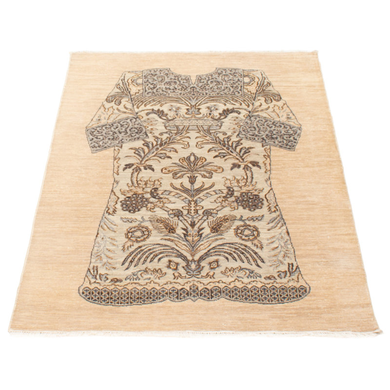 Tapis beige Heritage 4 pi 0 po x 5 pi 6 po