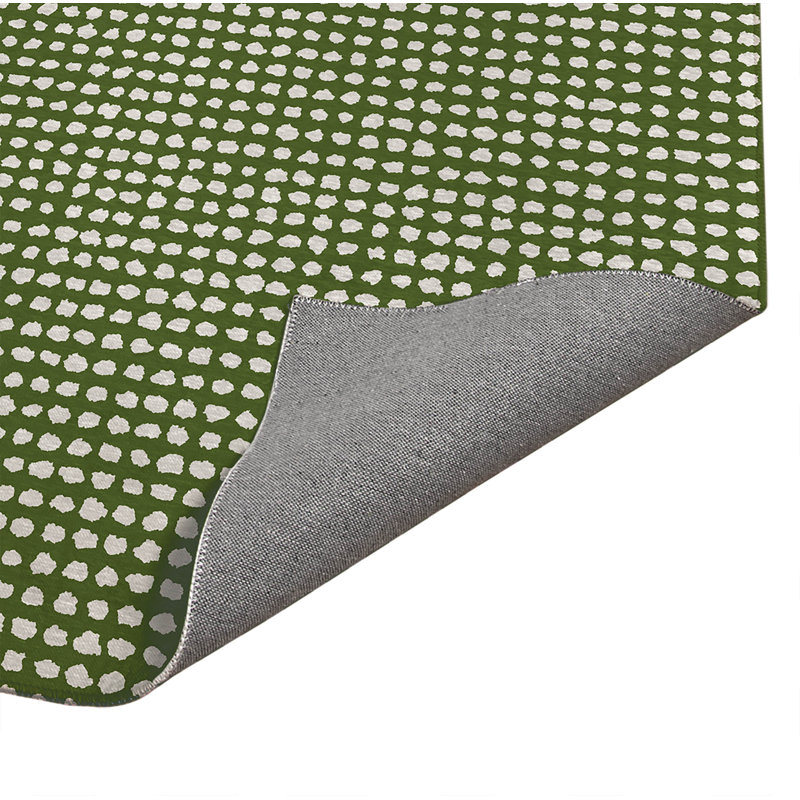 Paillasson d'intérieur Grunge Row, Vert olive, L 84 po x L 60 po