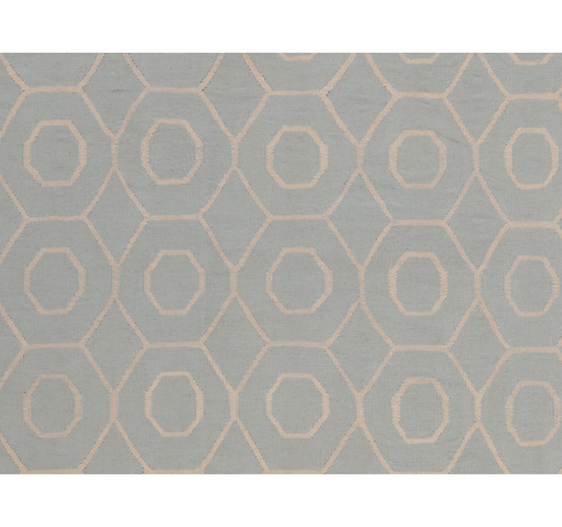Geometric Area Rug in Dark Gray