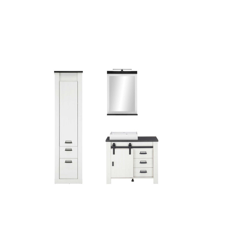 Jackeline Bathroom Suite, White