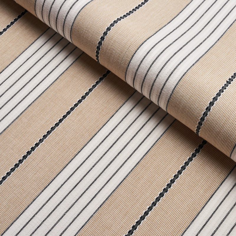 Audrey Stripe Fabric, Natural
