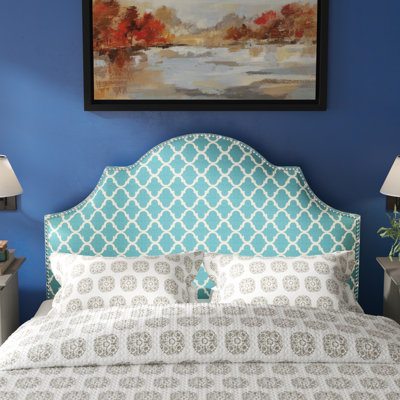 Caswell Upholstered Cotton Linen Panel Headboard